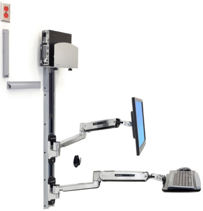 Bild på ERGOTRON LX SIT STAND WALL MOUNT SYSTEM 45-358-026