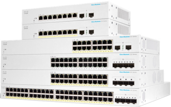 Bild på CISCO CBS220 SMART 8-PORT GE FULL POE CBS220-8FP-E-2G-EU