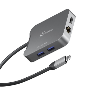 Bild på J5CREATE 4K60 ELITE USB-C TRAVEL ADAPTER JCD3191-N