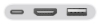 Bild på APPLE ADAPTER USB-C DIGITAL AV MULTIP MW5M3ZM/A
