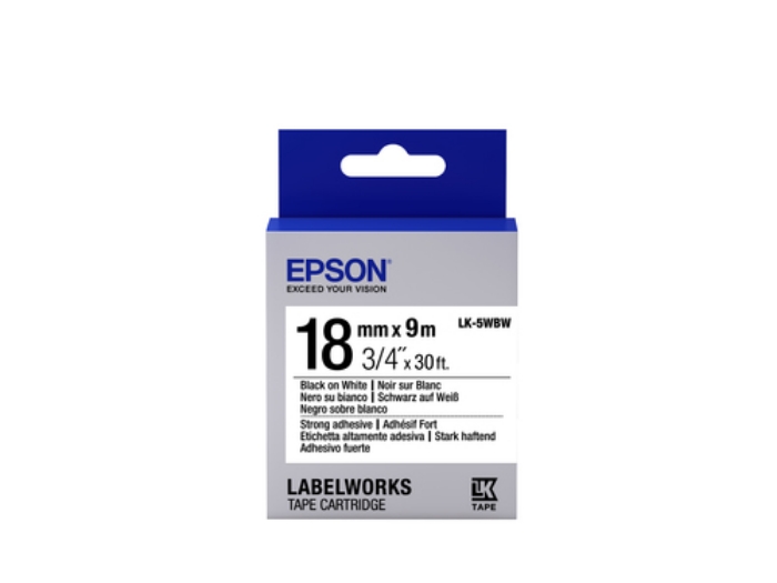 Bild på EPSON TAPE - LK-5WBW STRNG ADH C53S655012