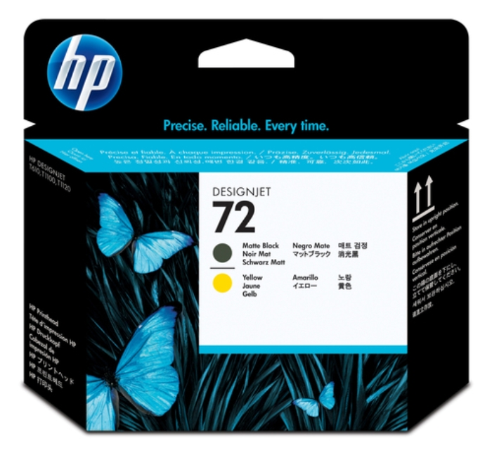 Bild på HP INC. HP 72 MATTE BLACK AND YELLOW C9384A